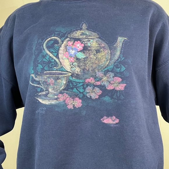 Vintage Tea Cup Northern Reflections Crewneck - Picture 4 of 4